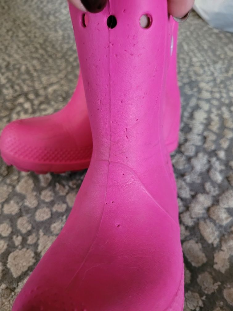 Kalosze Crocs C 11 r.28 różowe