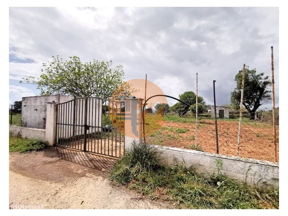 Terreno vedado com furo de água e árvores de frutos