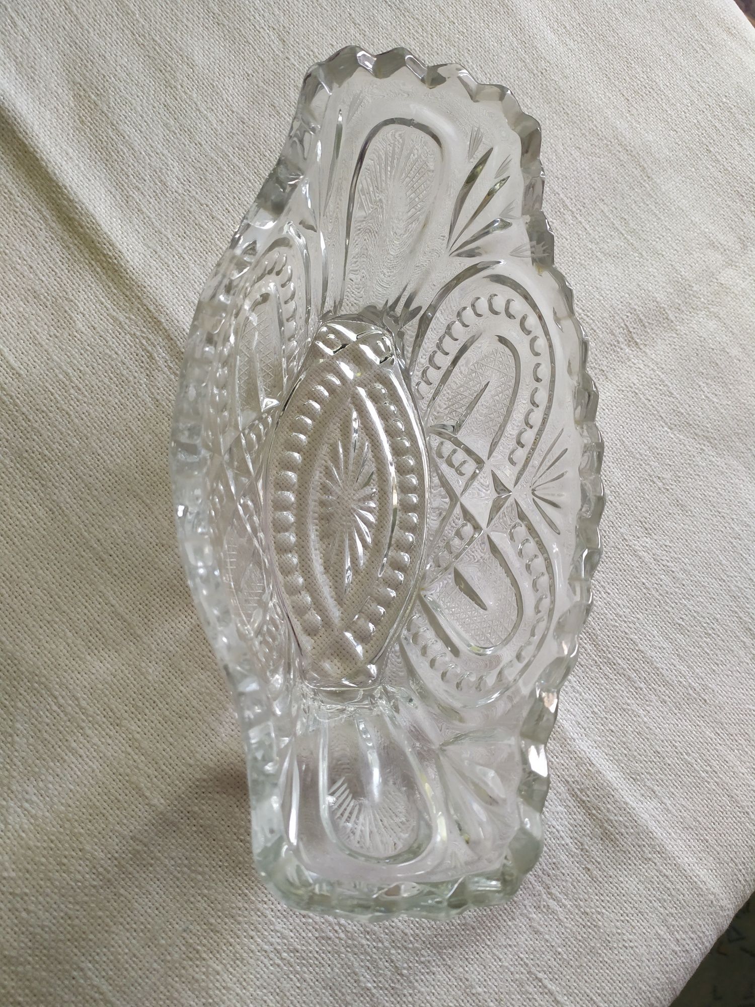Пепельница (конфетница) , ваза цветное стекло СССР, хрусталь