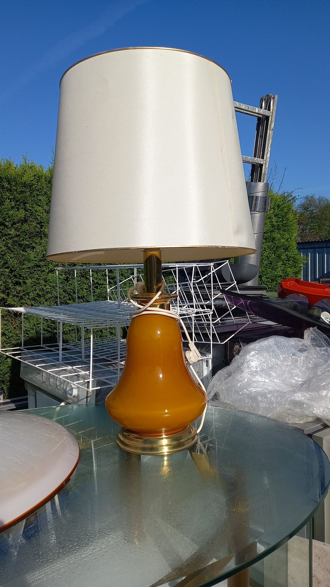 Lampa witrażowa ręcznie robiona tifanny