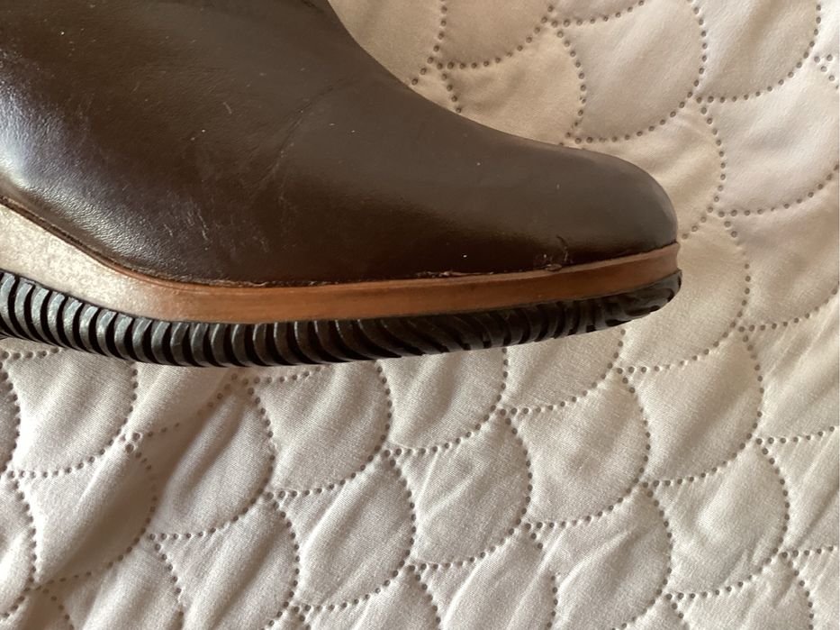 Kozaki damskie ocieplane/ koturny rozm 3/36