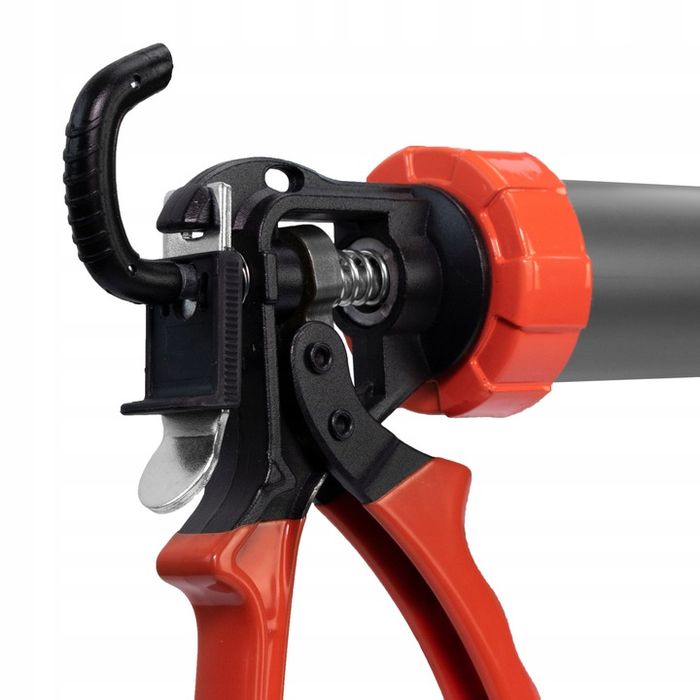 Pistolet Do Silikonu Wyciskacz Mas Uszczelniaczy 600ml + Końcówki Bauh