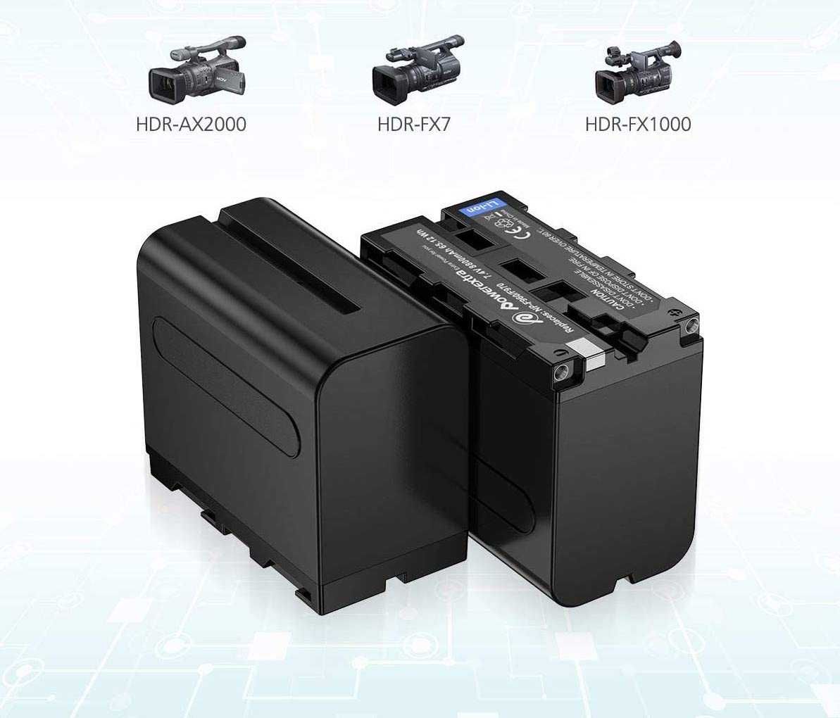(NOVO) Carregador Duplo + 2x Baterias NP-F970 Sony 8800mAh