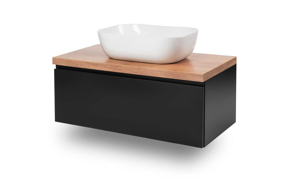 Szafka łazienkowa wisząca Modus slim black 80