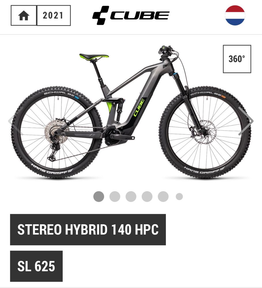 Bicicleta eletrica Cube Hpc 140 com bateria extra, motor novo