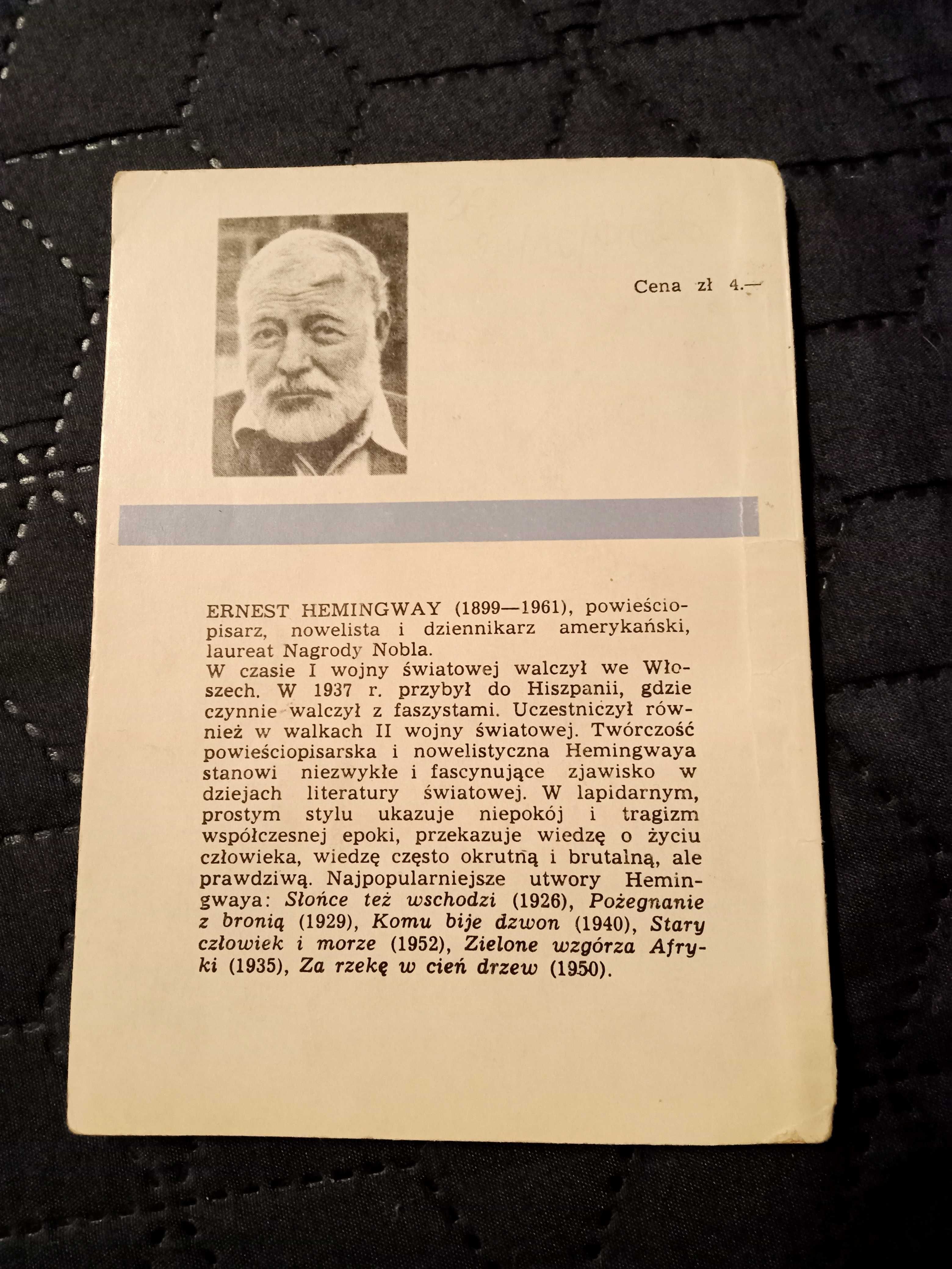 Stary człowiek i morze. Ernest Hemingway