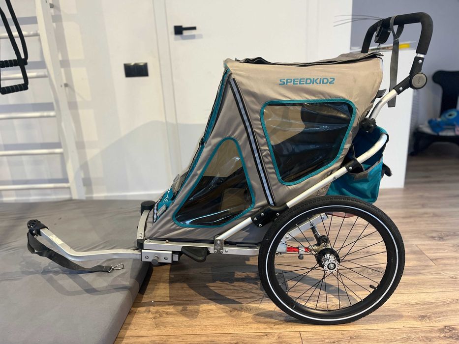 Przyczepka rowerowa dwuosobowa Qeridoo Speedkidz 2019 r.