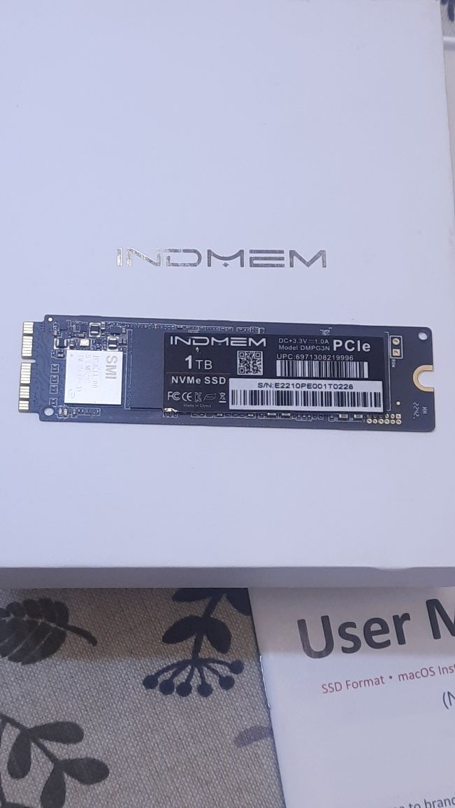 SSD диск 1Tb Indmem для Apple MacBook, iMac 2013-2018