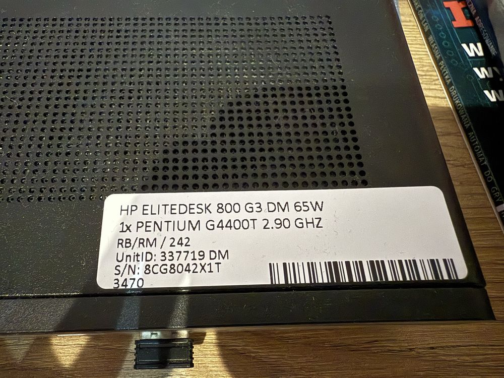 HP Elitedesk 800 G3