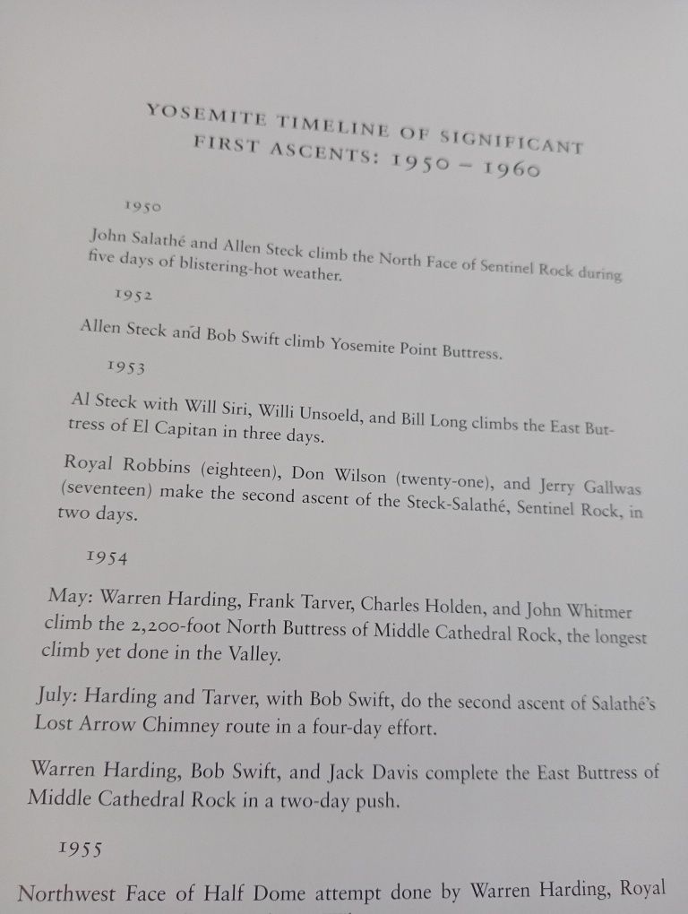 Yosemite In the Fifties: The Iron Age edited by Dean Fidelman and John