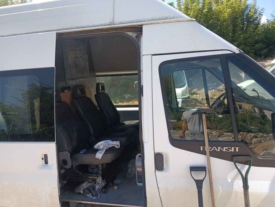 Transit blaszak 2.4 TDCi max doka 2006 hak, uszkodzony brygadowka bus