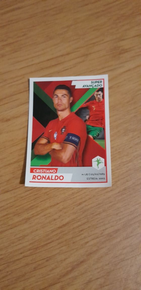 Autocolantes Cristiano Ronaldo Panini e outros Dourados e normais