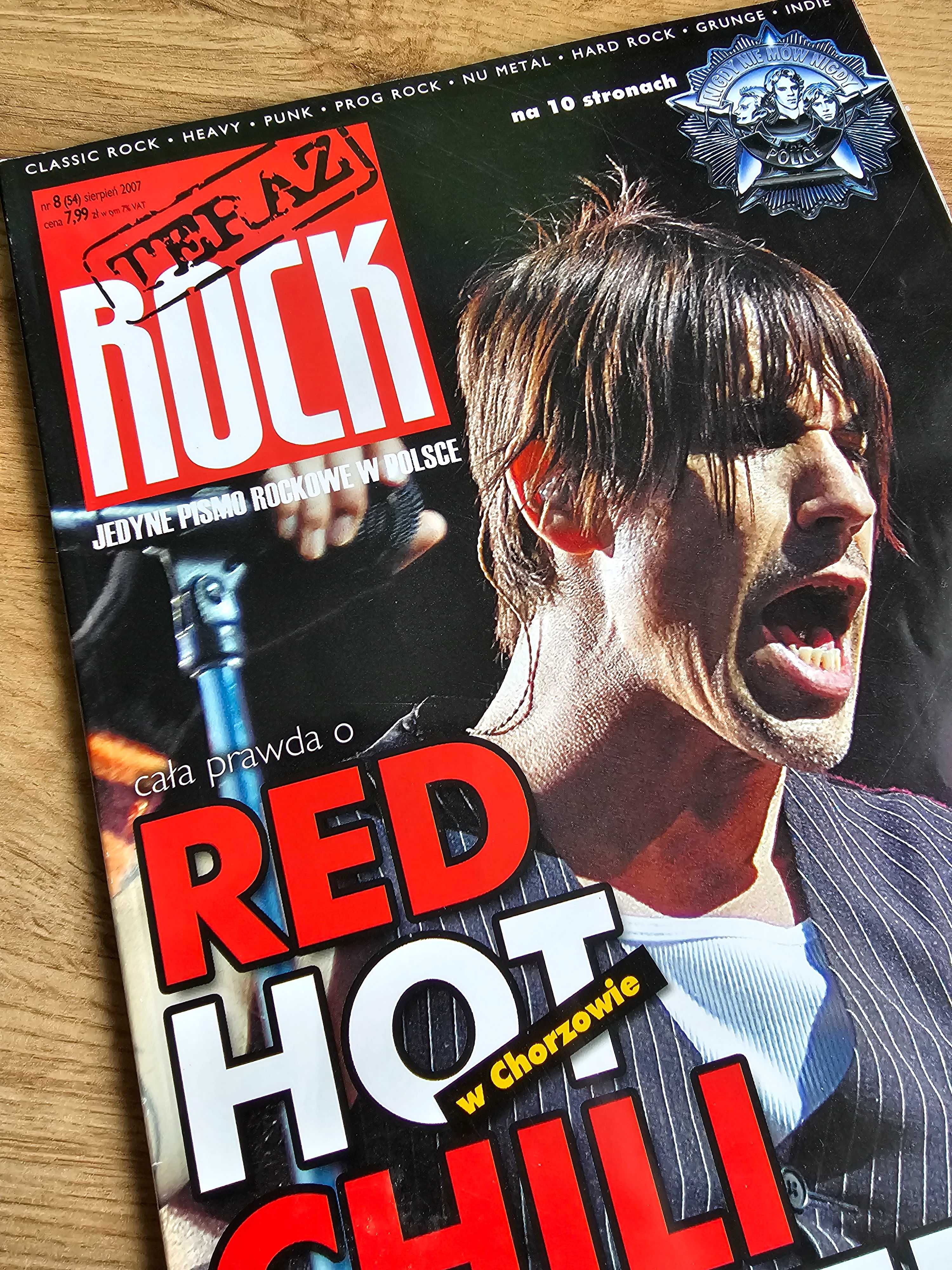 Teraz Rock 8/2007 - Red Hot Chili Peppers, The Police, Korn, The Doors