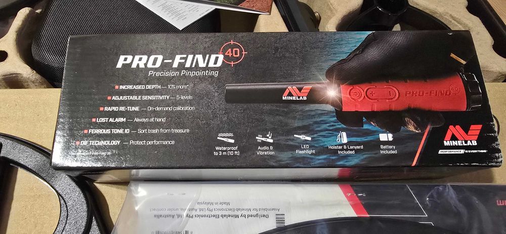 Wykrywacz metali Minelab Equinox 900 + pointer 40+ 3 cewki + torba