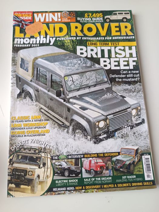 Revistas land rover cada 4 por 5 euros