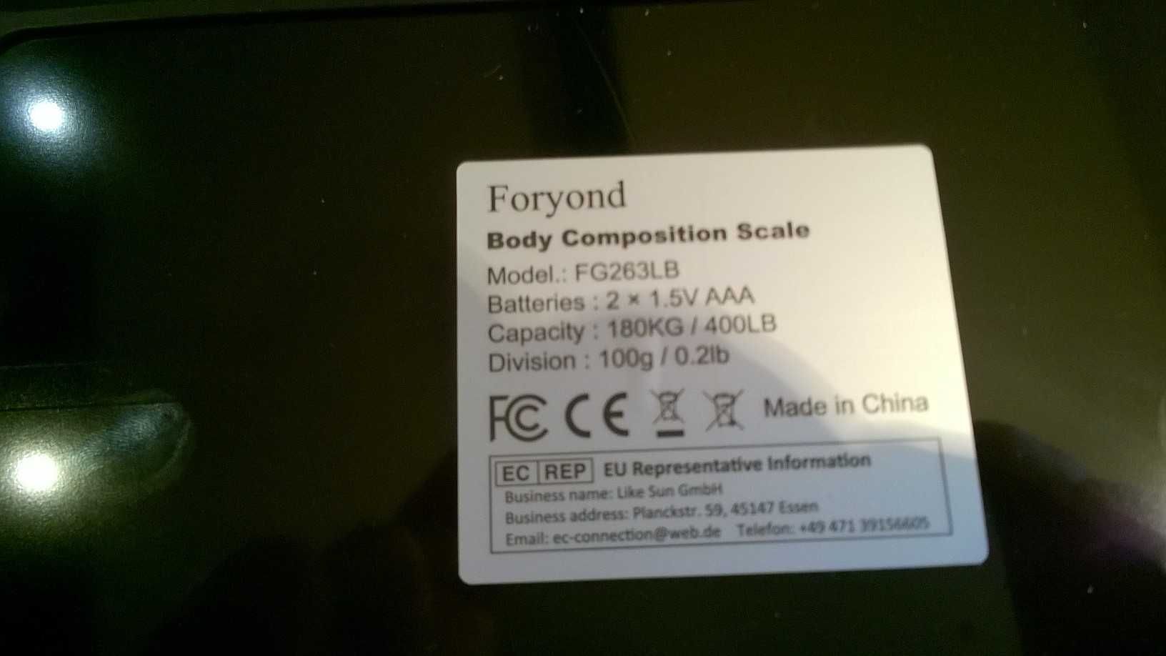 Waga łazienkowa 180kg Aplikacje - Foryond FG263LB