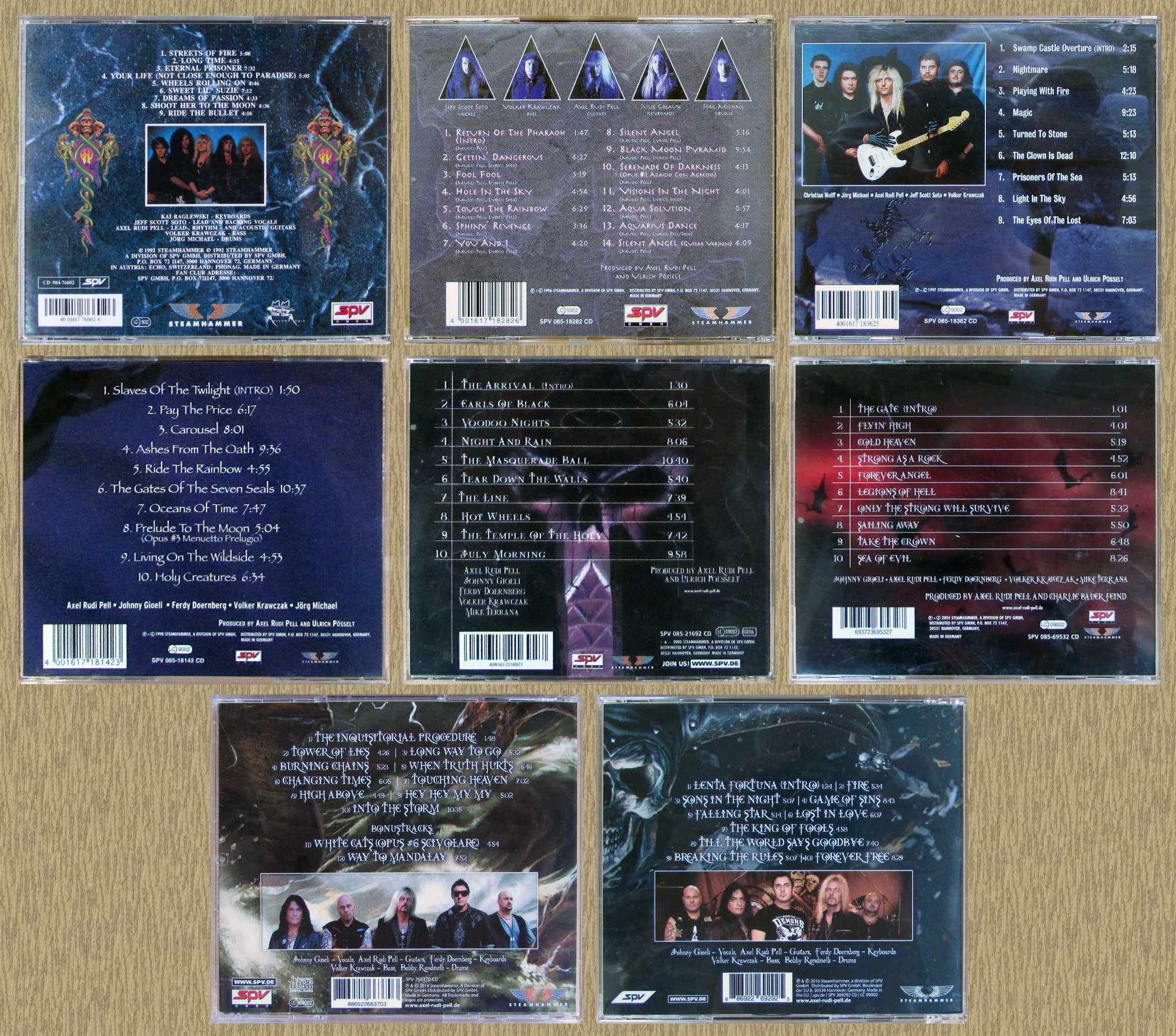 CD Axel Rudi Pell - 1992, 1996, 1997, 1998, 2000, 2004, 2014, 2016