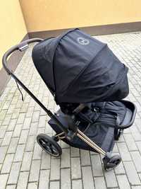 Cybex Priam 4.0 deep black & gold rose spacerówka