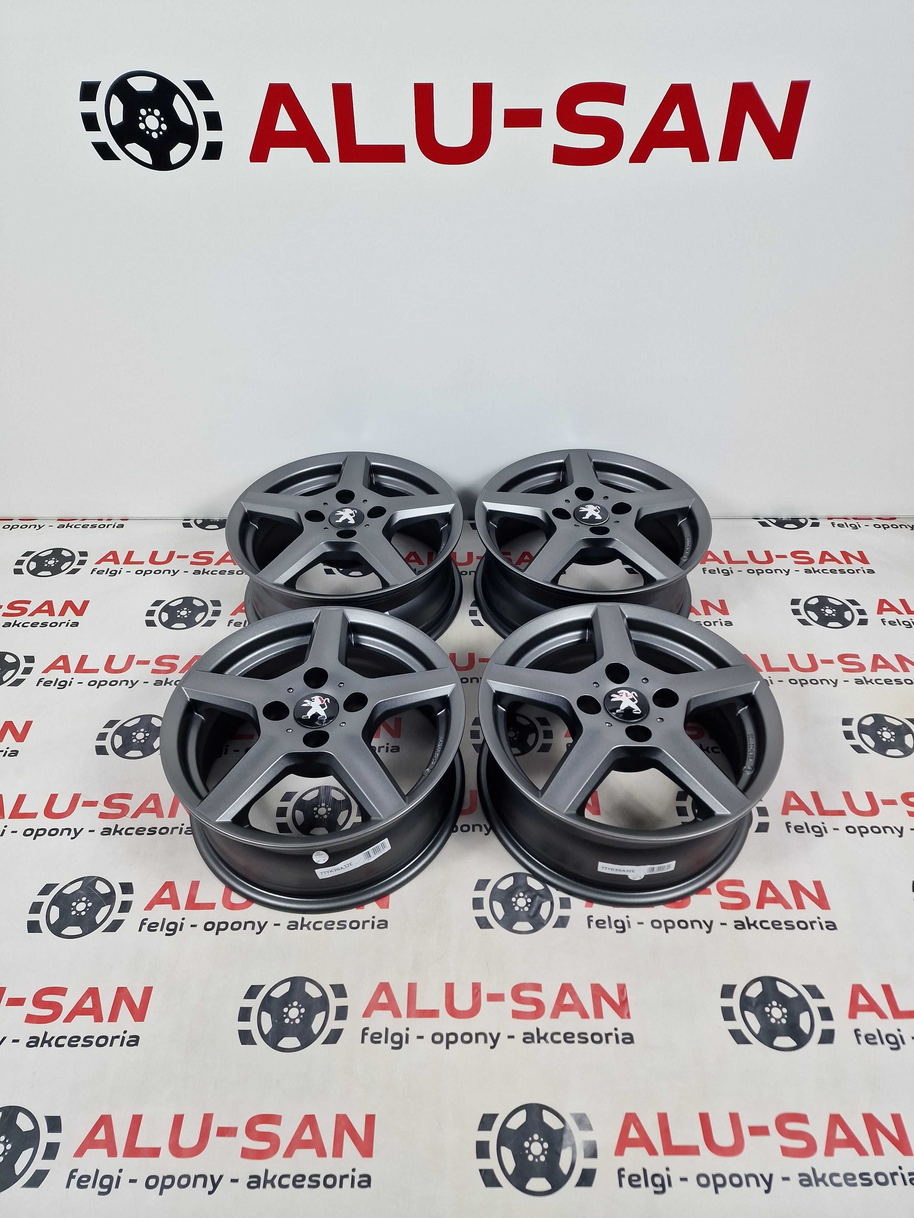 NOWE alufelgi PEUGEOT 15" 4x108 206,307,308,309 -Grafit