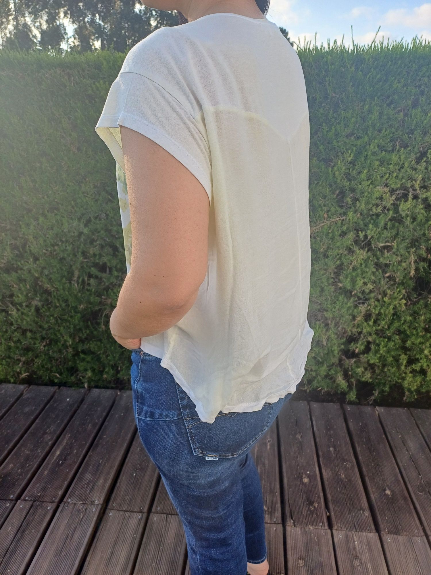 Blusa fluida (amarelo)