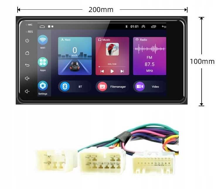 Radio GPS Toyota RAV4 II Corolla E12 Yaris Avensis Wifi BT