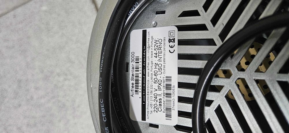 Purificadores de Ar Airfree Sterilair 1000 e 3000