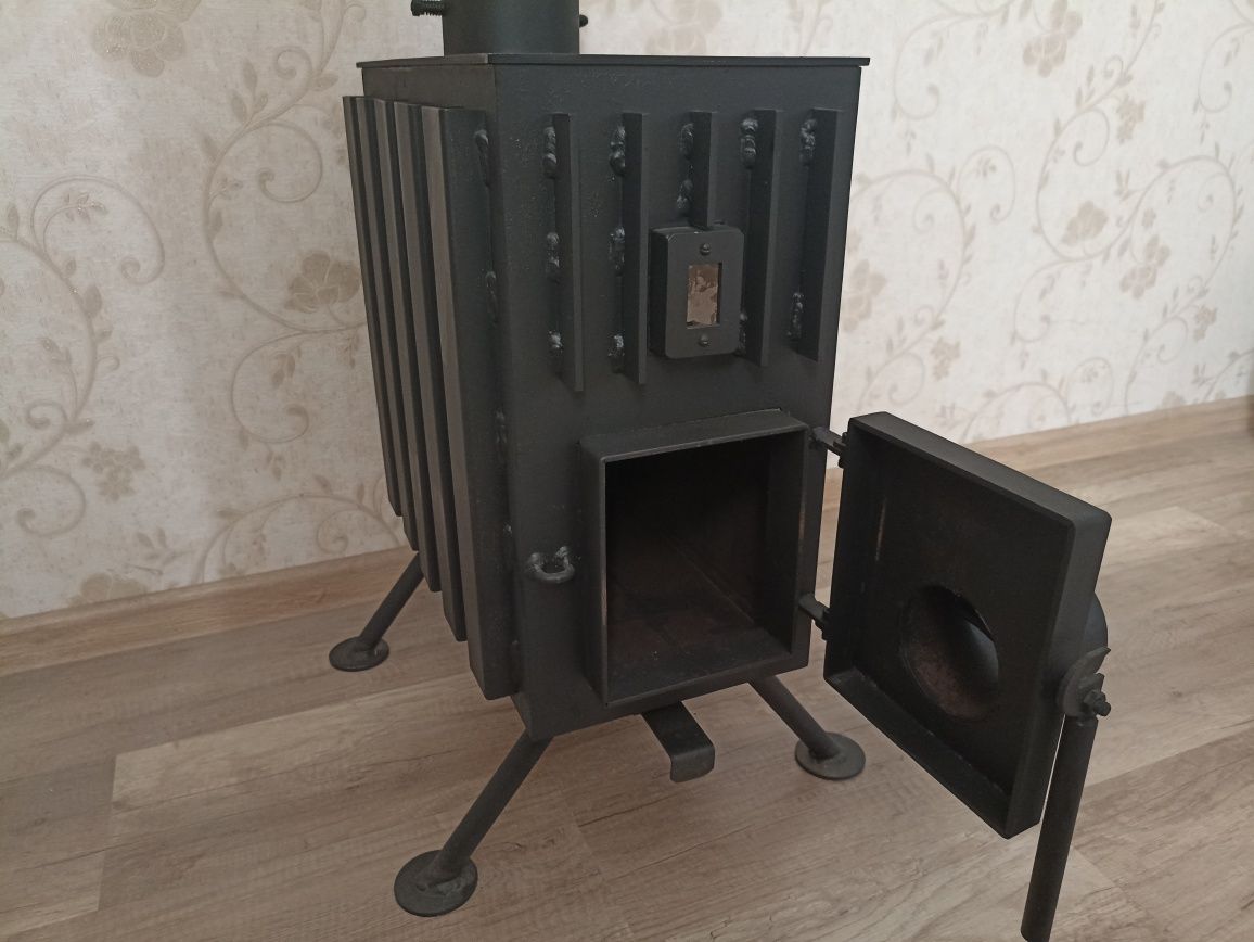 Піч дров'яна з дожигом газів (буржуйка, печка, камин, булерьян, печь).
