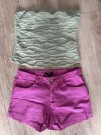 Spodenki damskie H&M rozowe XS plus top
