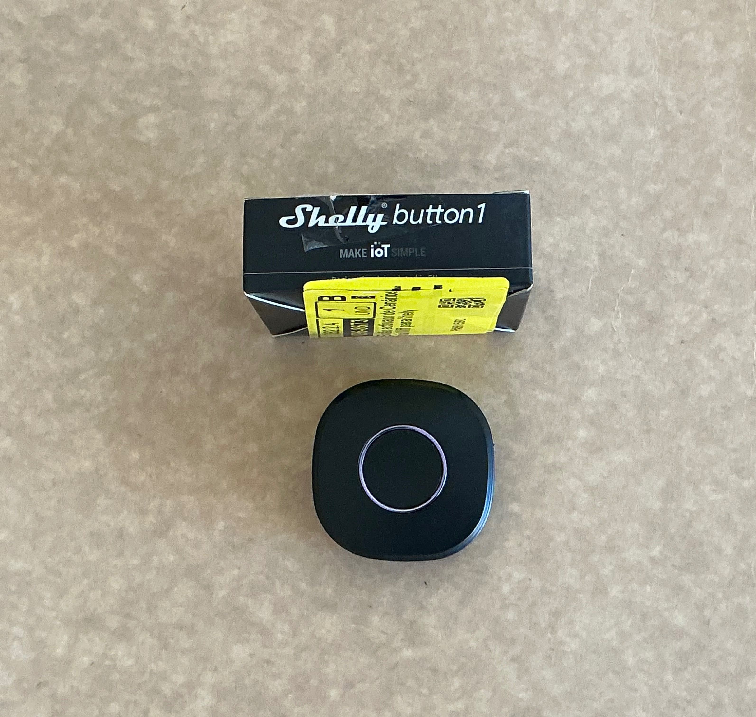 Novo! Shelly Button1 Gen3 Preto - Botão Inteligente