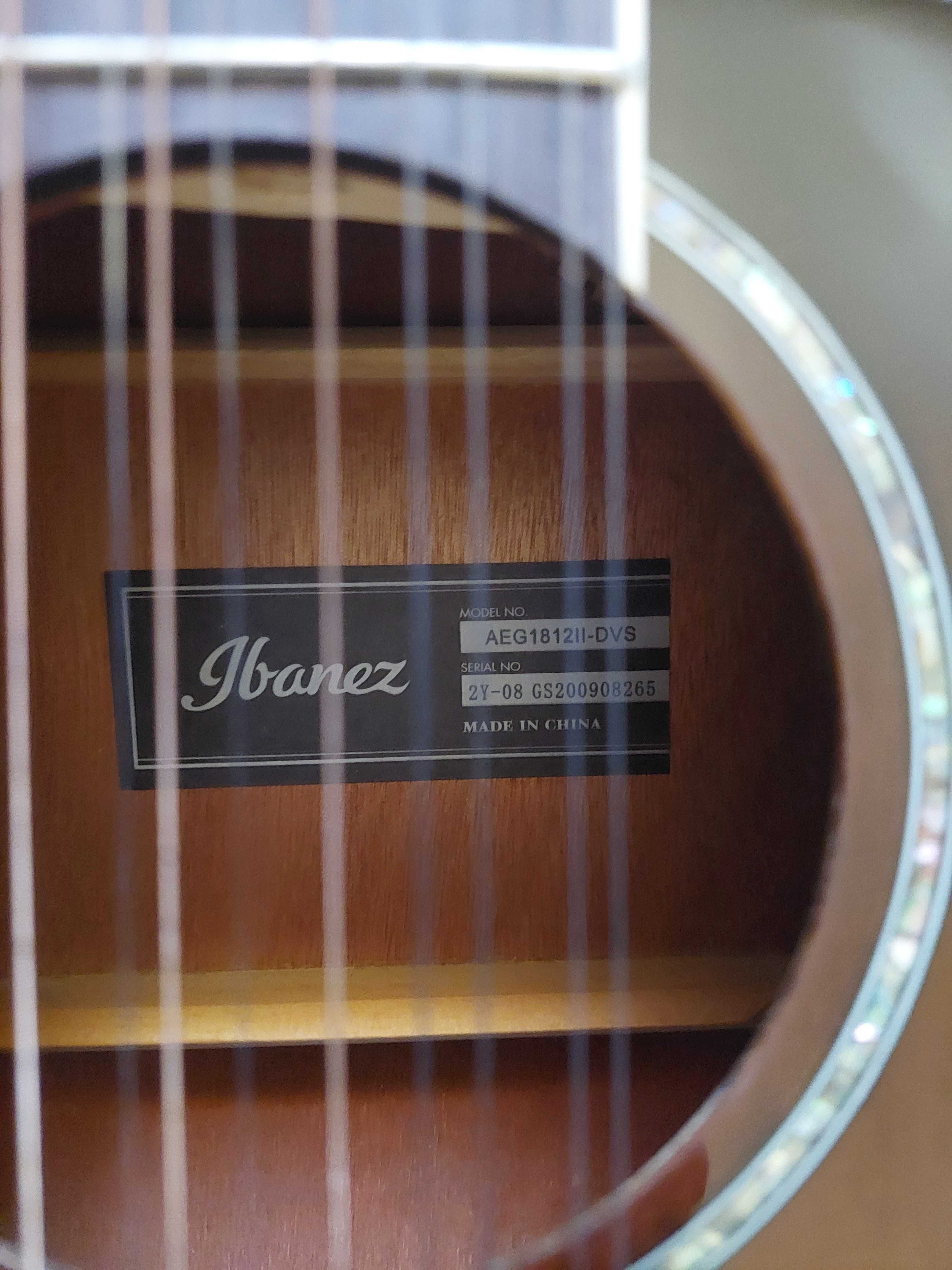 Guitarra acústica Ibanez 12 Cordas AEG1812II-DVS