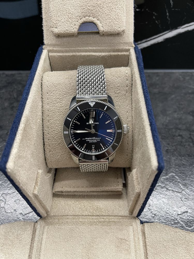 Breitling SuperOcean Heritage B20 44mm mesh gwarancja