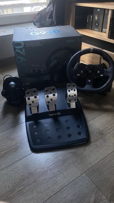 (JAK NOWA) Kierownica LOGITECH G920/G29 + Shifter - Xbox One, X/S, PC