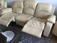 Z-w wypoczynkowy Relax Sofa 2 Fotele bujano-obrotowe Skóra Naturalna !