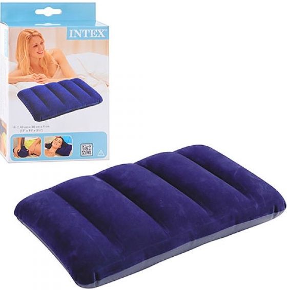 Подушка надувна Подушка бублик Intex 33*25*8 см Чорна