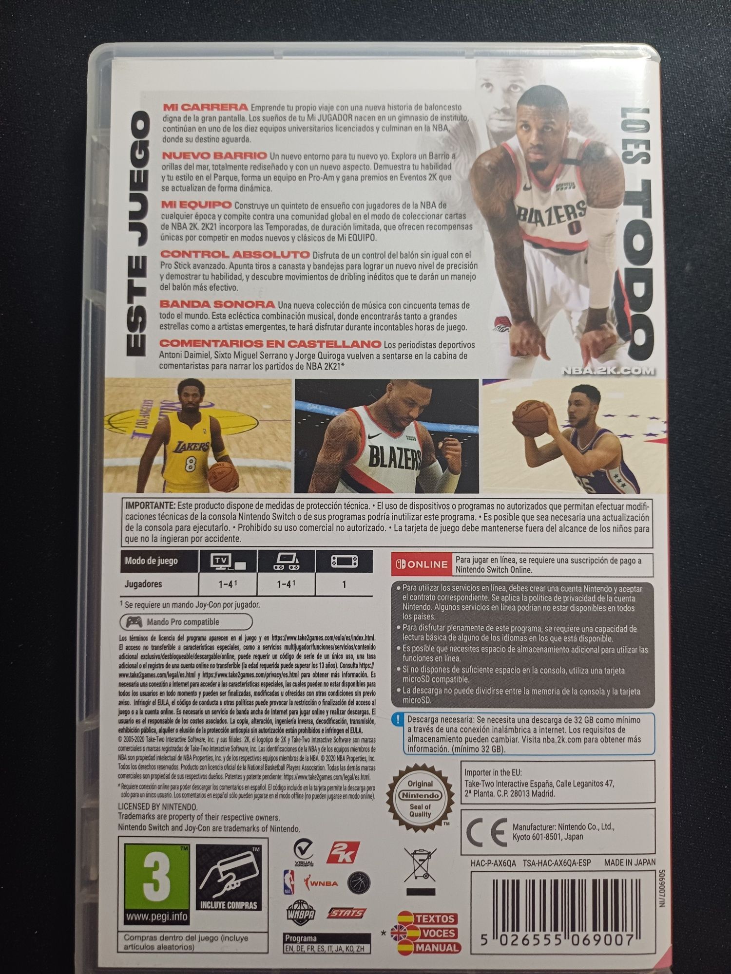 Gra NBA 2021 Nintendo Switch