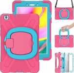 Etui do Samsung Tab A 8.0" T290 T295 z Paskiem na Ramię Różowe