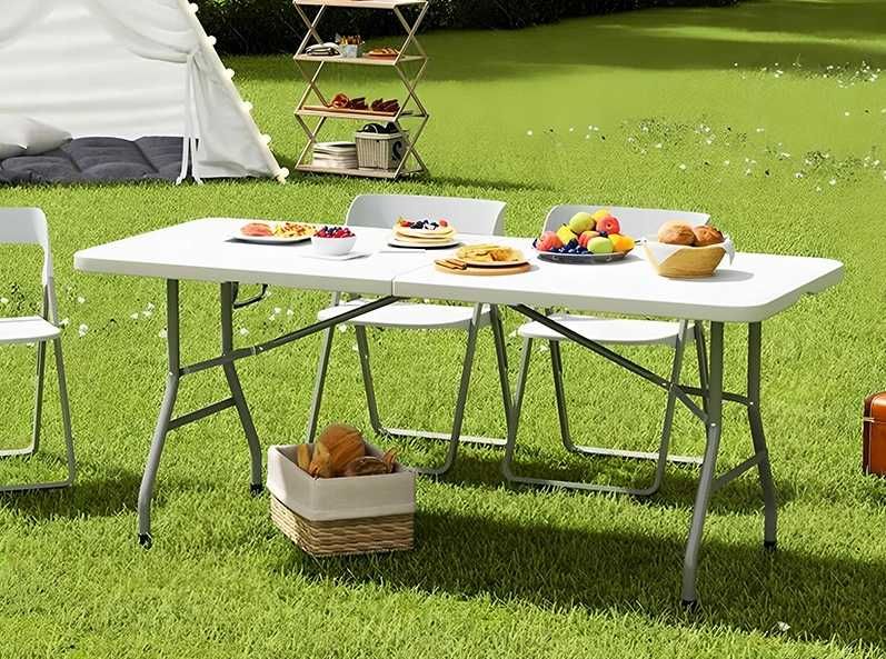 Stół cateringowy ogrodowy NOWY 180CM XXL rozkładany solidny przenośny