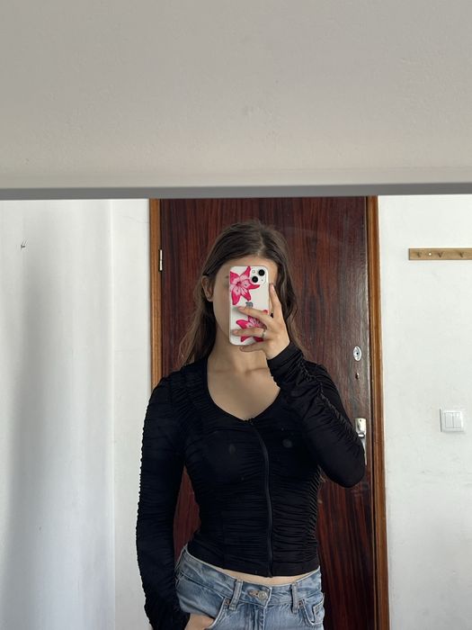 Camisola Preta Franzida & Other Stories – Nova (34/S)