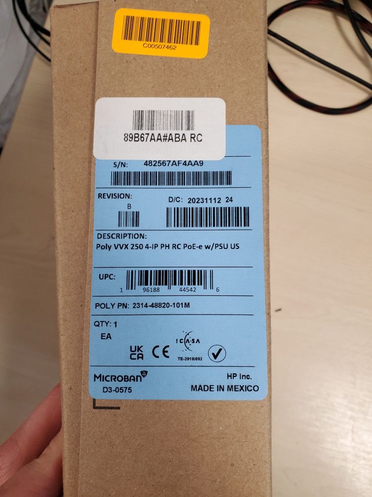 IP-телефон Polycom VVX 250