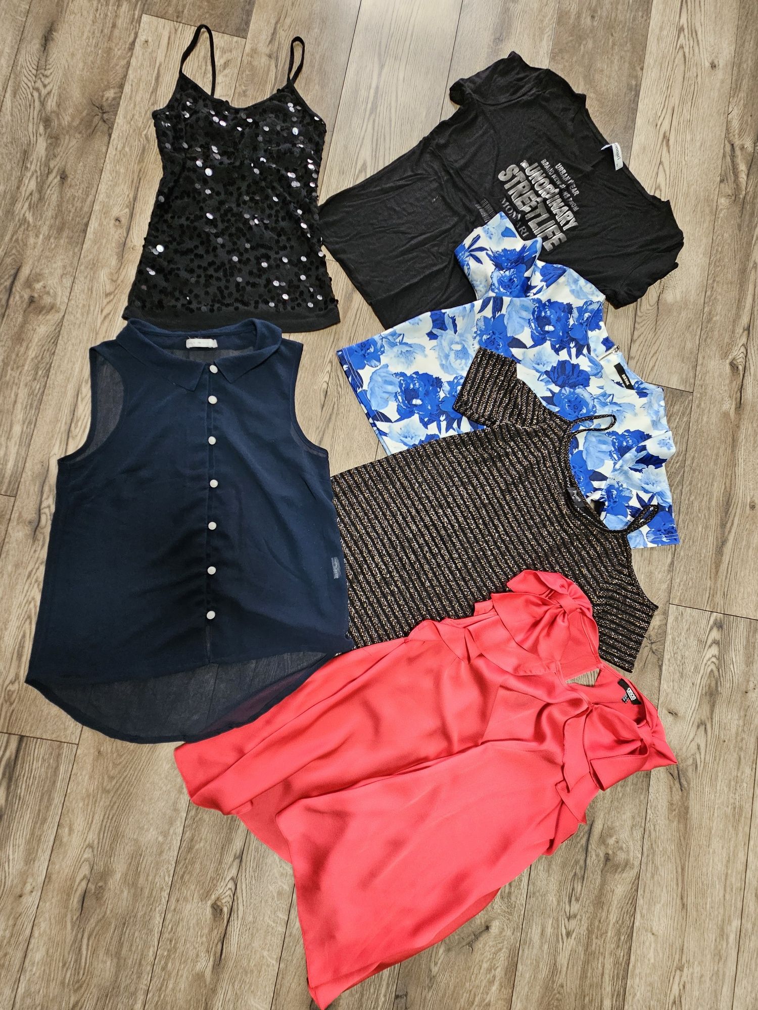 S/M 40sztuk mega paka ubrań damskich zestaw zara h&M only Lee STRADIVA