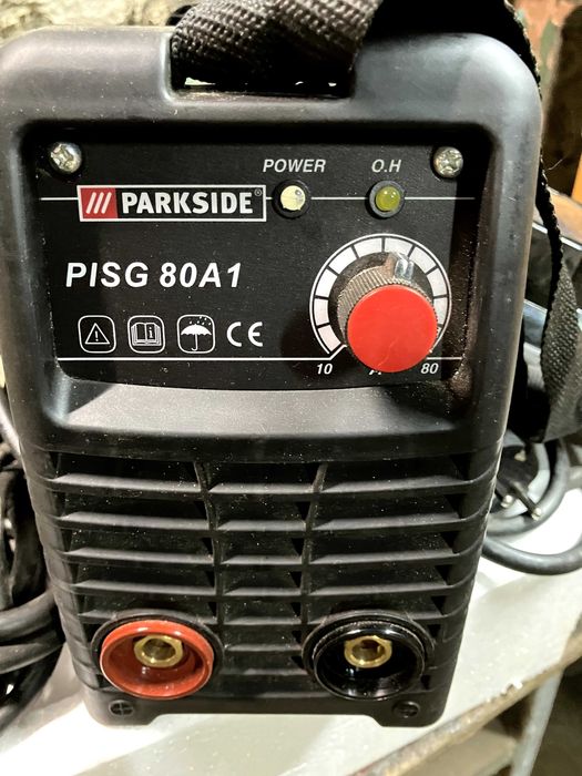 Зварювальний апарат інверторний Parkside PISG 80 A1 + маска-хамелеон