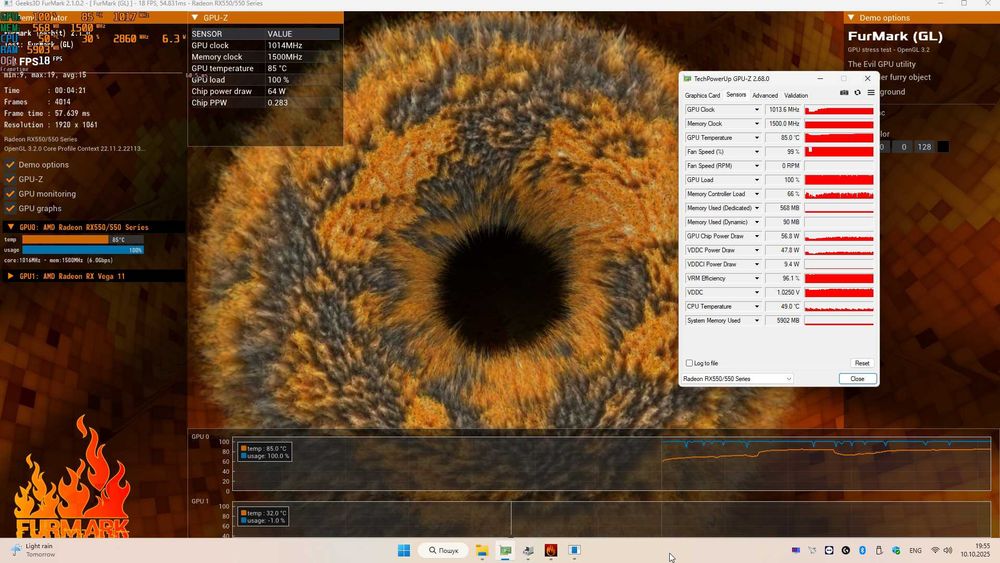 Відеокарта PowerColor AMD RX 550 LP 4GB (AXRX 550 4GBD5-HLE)