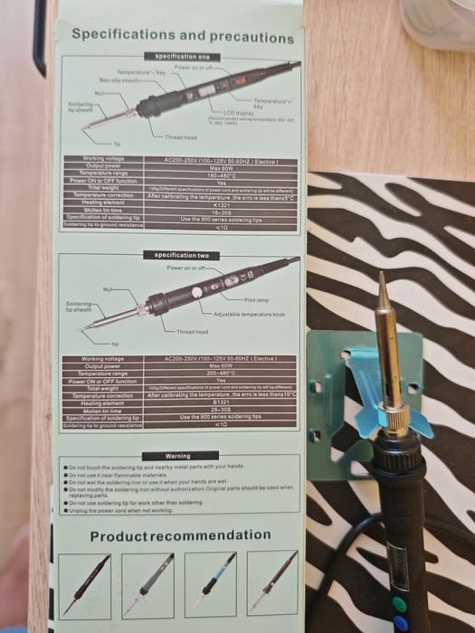 Lutownica precyzyjna S801B 80W