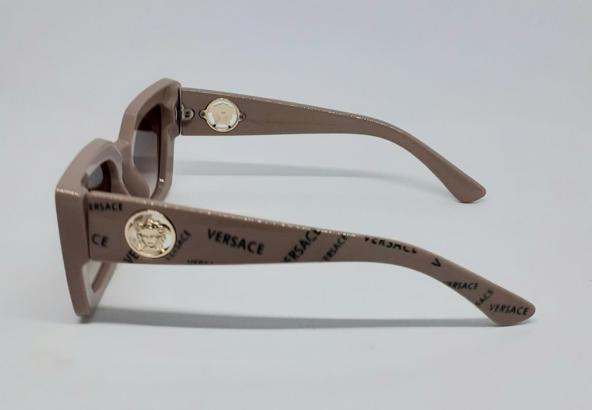 Versace модные женские очки коричнево шоколадного цвета с градиентом