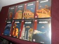 Antigas civilizações - Conjunto de 8 DVDs selados-Circulo de leitores