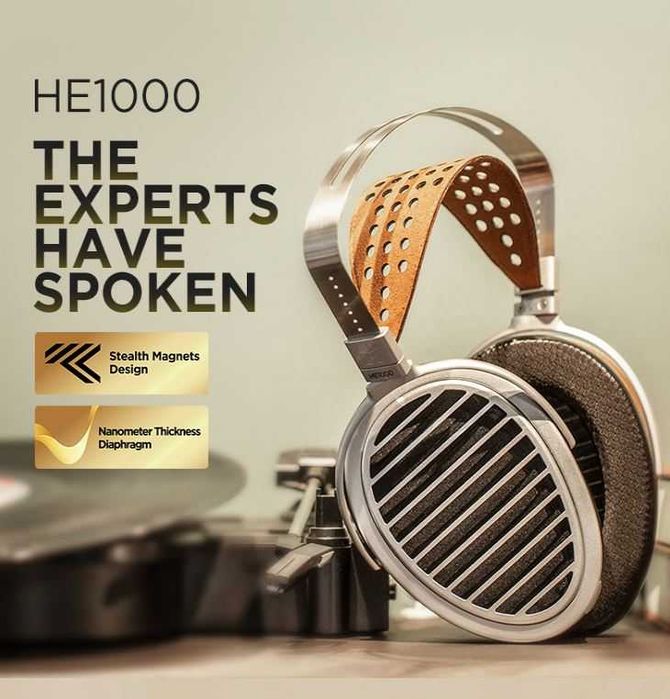 HiFiMAN HE-1000  Stealth Magnets v3, słuchawki planarne, otwarte