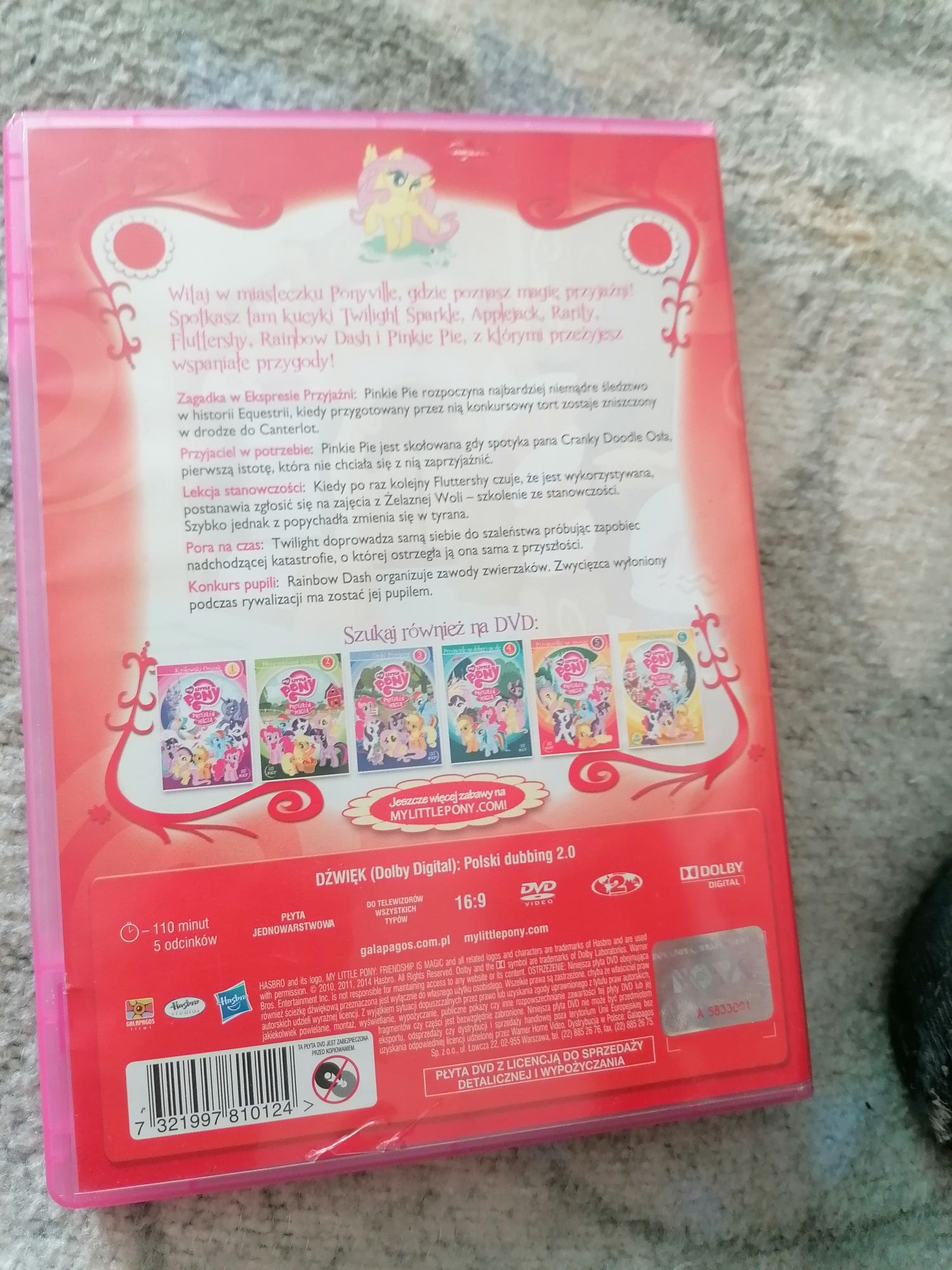 My little pony ,,Przyjaźń to magia" bajka DVD