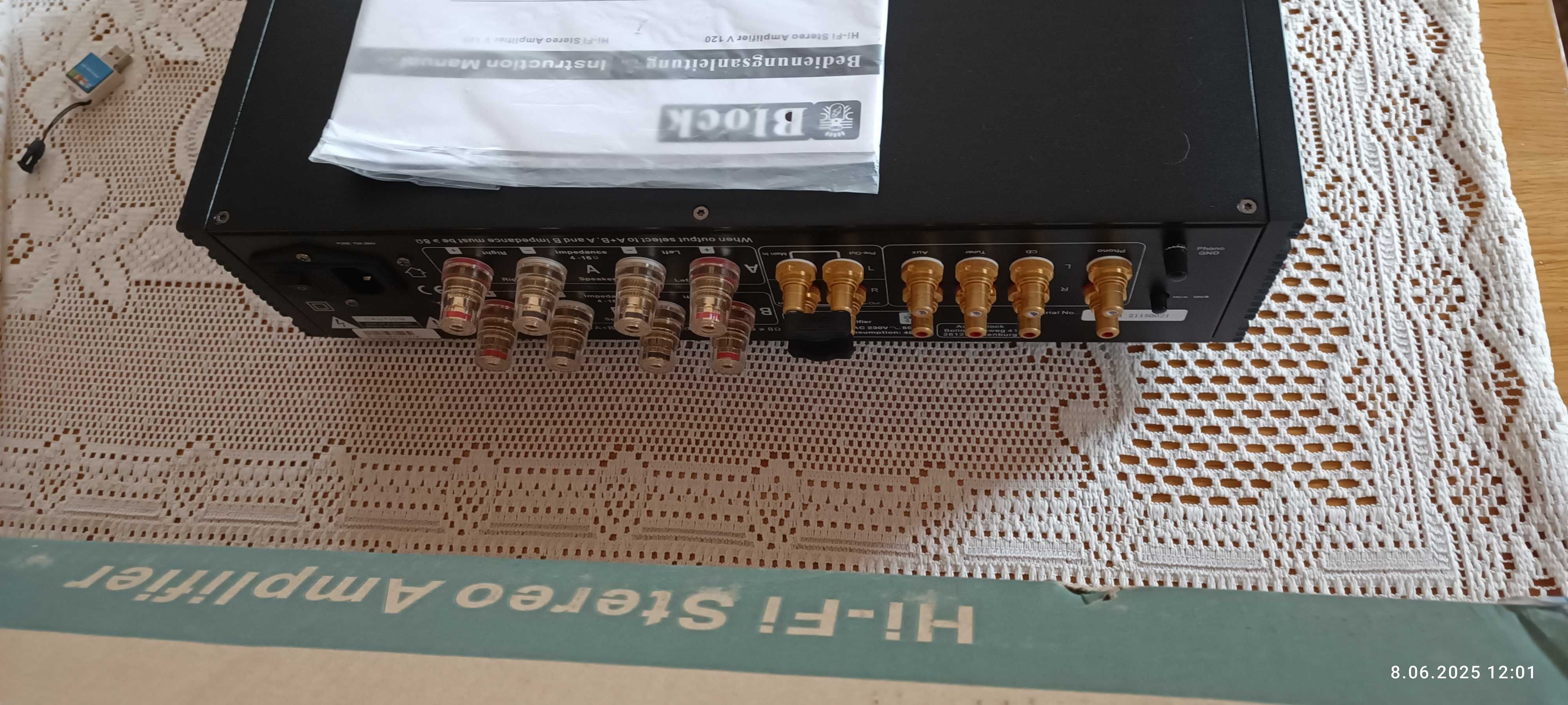 Wzmacniacz stereo Block V 120
