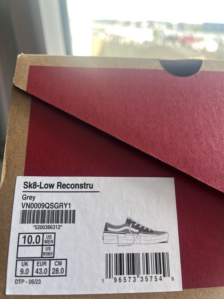 Vans Sk8-Low Reconstructed Grey