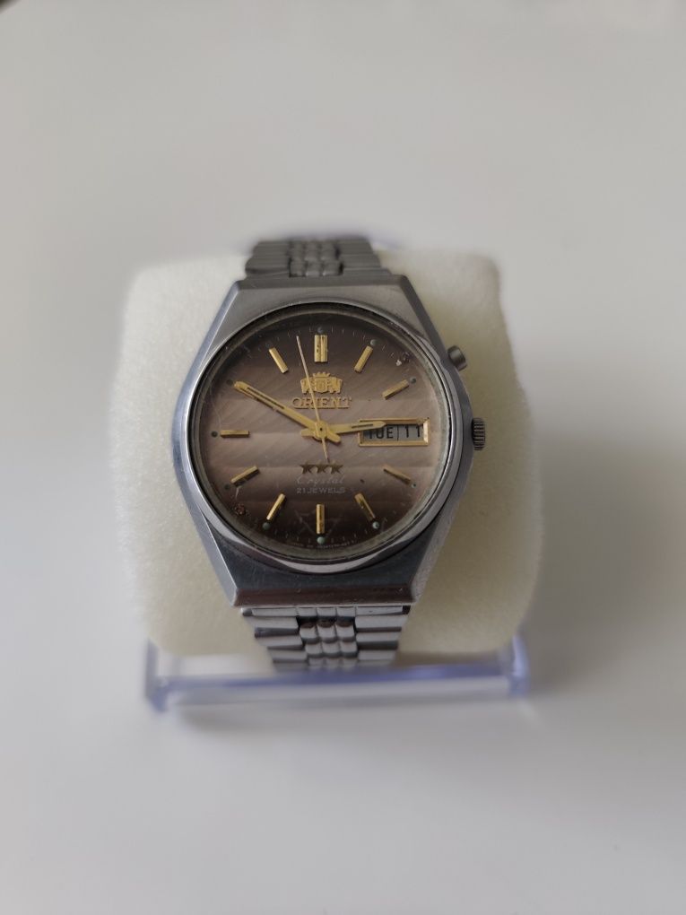Zegarek męski Orient Crystal 3 gwiazdy 21 kamieni